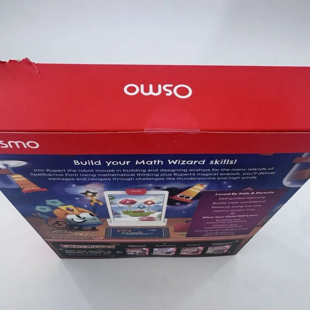 Osmo Math Wizard and the Amazing Airships iPad and Fire Tablet. Ages 6-8 Sealed